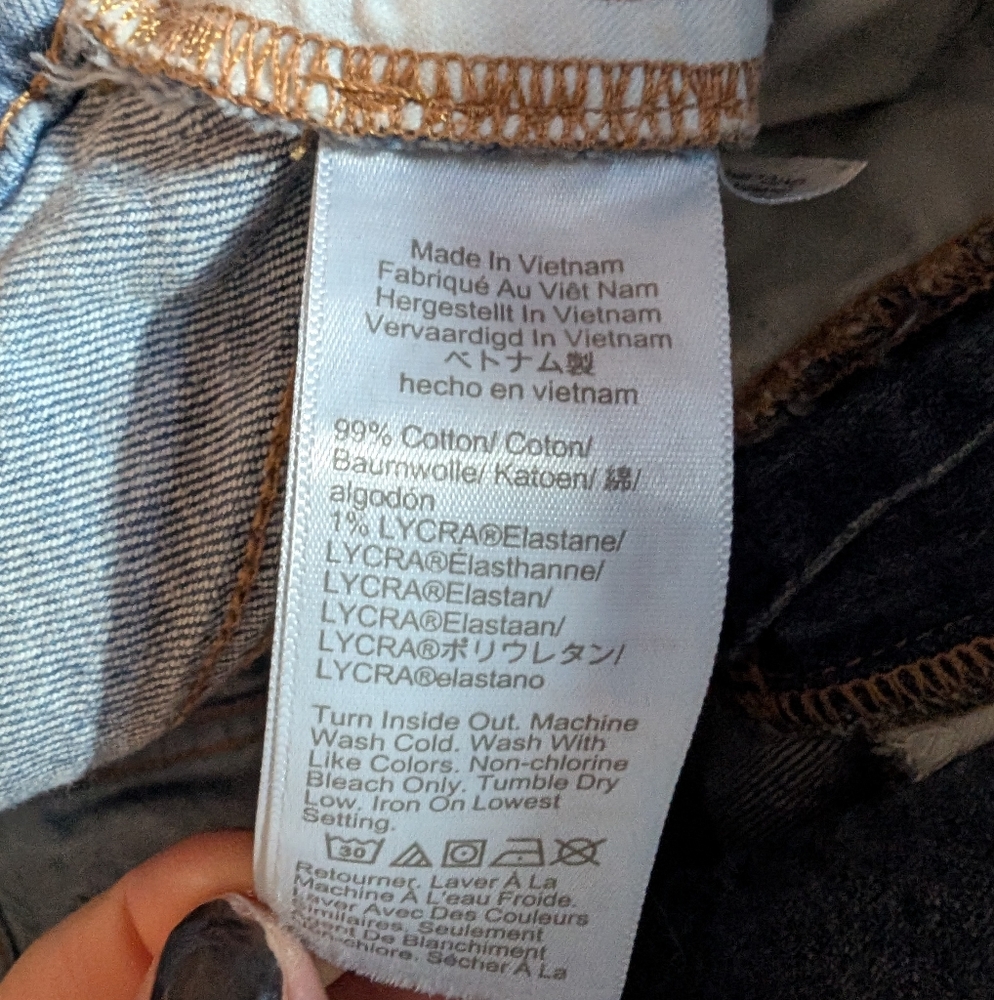 J Crew Wide Leg cropped jeans Size 33 - Picture 5 of 5